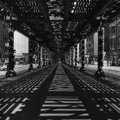 9th Avenue El, sunny day, NYC 1940