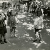 Children playing nursery games