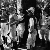 Group of Jockeys in Paris, 1960