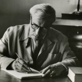 Boris Pasternak in his study, 1958