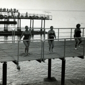 "Active Rest," women exercising, Sochi, 1957