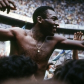 Pele after 1970 World Cup victory