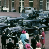 Crowds arriving at the Royal Ascot