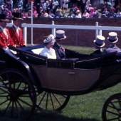 Queen Elizabeth & Prince Philip arriving at the Royal Ascot