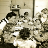 Meal time in the Kibbutz, 1948