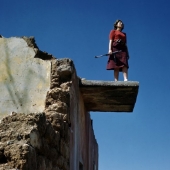 Woman on ledge, 1948