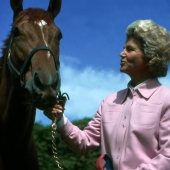 Secretariat and owner Penny Chenery