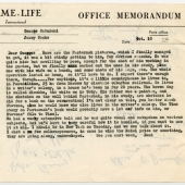 Time-LIFE Memo, Oct. 10, 1958